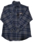 BRAWNY PLAID BUTTON PP BLUE M
